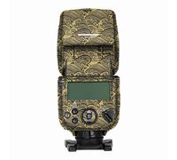 Mebont Camera Decal Skin for Canon SPEEDLITE EL-10 3M Material Sticker Waterproof Flash Protector(Wave Gold)