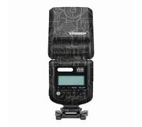 Mebont Camera Decal Skin for Godox TT520Ⅲ 3M Material Sticker Waterproof Flash Protector(Circuit Gold)