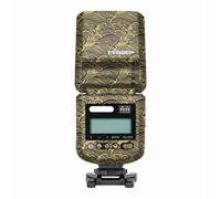 Mebont Camera Decal Skin for Godox TT520Ⅲ 3M Material Sticker Waterproof Flash Protector(Wave Gold)