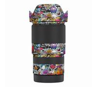 Mebont Camera Decal Skin for Sigma 16-300mm F3.5-6.7 DC OS Canon Mount 3M Material Sticker Waterproof Lens Protector(Graffiti Cartoon)