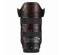 Mebont Camera Decal Skin for Sigma 17-40mm F1.8 DC ART Fuji X Mount 3M Material Sticker Waterproof Lens Protector(Splash Rainbow Black)