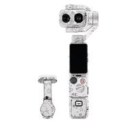 Mebont Camera & Drone Protective Skin Wrap Decal for DJI Osmo Pocket 4P, Anti-Scratch Wear-Resistant Vinyl Sticker Cover - Space White