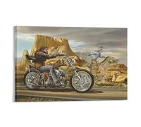 MEBSJY Ghost Rider David Mann Print Poster Wall Art Canvas Artwork Wall Decor Prints Painting Art Prints Picture Home Decoration Frame: 24x36inch(60x90cm)