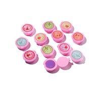 Mebtmel - 12pcs Cupcake Lip Gloss Girls Party Favors Lip Balm Set Fruit Gift Assortment Cute Cupcake Designs
