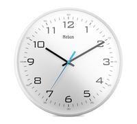 Mebus Analogue Quartz Wall Clock with Bold, Large Numbers, White, 30 cm Diameter