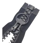 MebuZip 100 cm #20 Giant Zip 14 mm Super Large Zip Separable Zip for Tents Sewing Coats (Black)