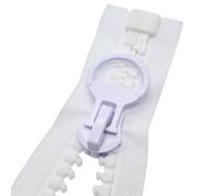 MebuZip 122 cm #20 Giant Zip 14 mm Super Large Zip Separable Zip for Tents Sewing Coats (White)