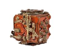 Mecanigma Mechanical Puzzle Box, 541-Piece 3D Brain Teaser for Adults, Medium Difficulty Interactive Wooden Puzzle with Secret Compartments