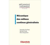 Mécanique des milieux continus généralisés
