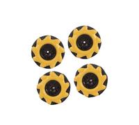 MECANUM Left Right - 2 Pairs 48mm Omni Robots | Omnidirectional Wheel Set for Intelligent Robot Car, Stem Educational Robotics Project, DIY Robot Vehicle Replacement Parts, Technical Ko