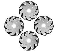 Mecanum Omni Wheel, Steel Mecanum Wheels Left Right Wheels Structural Parts 4PCS 100MM Mecanum Wheel 100MM for Car 14162 for Robot