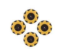 Mecanum Wheels - Robot Drive Wheels Omni Wheels, Mecanum Wheel Parts | Robot Car Parts, 48mm Left & Right Wheels, 2 Pairs Robot Chassis Spare Parts, Accessories