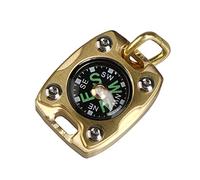 MecArmy Compass in Gift Box - Christmas Graduation Birthday Anniversary Wedding Thanksgiving Gifts with Necklace, EDC Titanium/Brass Compass,Precision Navigation, Glow in The Dark, IPX5 Waterproof