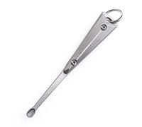 MecArmy EI2 Titanium EDC Keychain Ear Pick, Ultra-Light Earwax Removal Ear Health Care Tool Key Ring Cleaners Curette Earpick (titanium)