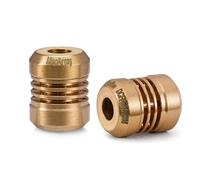 MecArmy FFX Titanium Beads for EDC Gear, Knife, for Flashlight, 3 Styles, with Woven Paracord for DIY (Brass)