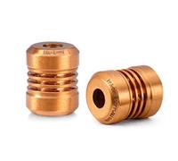 MecArmy FFX Titanium Beads for EDC Gear, Knife, for Flashlight, 3 Styles, with Woven Paracord for DIY (Copper)