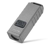 MecArmy SGN1 Mini USB Keyring EDC Flahlight, XP-G2 S5 LED with 530 Lumens, Four Lighting Modes Plus One Strobe Zinc Alloy EDC Keychain for Daily Wear (Gray)