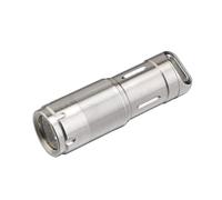 MecArmy X2S Stainless Steel LED Flashlight, Mini EDC Rechargeable Keychain Flashlight with Micro USB Charging, 10180 Battery 130 Lumens Outdoor Waterproof EDC Keychain Light (Polished)