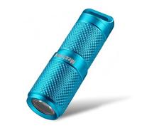 MecArmy X4S 130 Lumen Aluminum Super Micro-Sized Keychain EDC Flashlight with Micro USB Charging | Handheld Rechargeable Everyday Carry Car Keychain Light | Outdoor Camping Waterproof Torch (Blue)