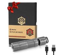 MecArmy X6 Titanium Mini Rechargeable Torch, Everyday Carry Pocket Flashlight with Quick Release Tail, Compact Bright LED Torch, Lightweight Keychain Light for Camping, Travel and Daily Use, Unisex