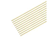 MECCANIXITY Brass Wire, 0.5mm x 200mm, Pack of 10, Solid Brass Wire for DIY Jewelry Making