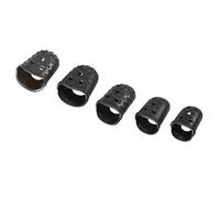 MECCANIXITY Guitar Finger Tips Protector L M S XS XXS Size Black Pack of 40