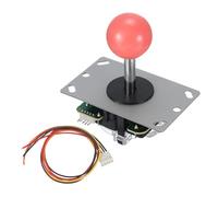 MECCANIXITY Octagonal Gate + Ball Top Game Joystick Classic with Harness Dust Cover Pink for Game 4 Way Adjustable