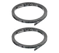 MECCANIXITY Plastic Binding Purfling Strip 1650x6x1.5mm Guitar Binding Edge Trim for Acoustic Classical Guitar Black White 2 Pack