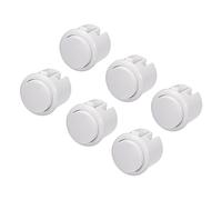 MECCANIXITY Starts Arcade Buttons ABS Micro Card Plug Button for Frame Machine Fighting Machine Game Console DC 12V White Pack of 8