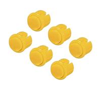 MECCANIXITY Starts Arcade Buttons ABS Micro Card Plug Button for Frame Machine Fighting Machine Game Console DC 12V Yellow Pack of 8