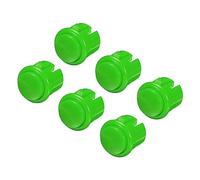 MECCANIXITY Starts Arcade Buttons ABS Micro Card Plug Button for Frame Machine Fighting Machine Game Console DC 12V Green Pack of 8