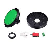 MECCANIXITY Starts Arcade Buttons ABS Micro Switch Flat Large Circle with Light for Video Games Parts DC 12V Green