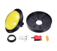 MECCANIXITY Starts Arcade Buttons ABS Micro Switch Round Fit Button for Arcade Machine Video Games Parts DC 12V Yellow