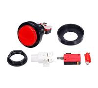 MECCANIXITY Starts Arcade Buttons ABS Round Button with Light for Game Console Parking Lot DC 12V 10A Red