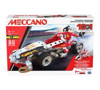 MECCANO, 10-in-1 Racing Vehicles STEM Model Building Kit with 225 Parts and Real Tools, Kids Toys for Ages 8 and Up