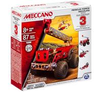 MECCANO, 3 Model Set - Rescue with 87 Parts and 2 Real Tools Kids STEM Construction Education Toy, Model Building Kit for Boys and Girls Aged 8 and Up
