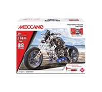 MECCANO 5-in-1 Motorcycles Construction Set For Children From 8 Years And Over Construction Set STEM Toy For Kids Learning Building Activity Do It Yourself Boys Girl Gift