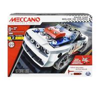 Meccano Engineering & Robotics Race Car Building Kit, STEM Construction Set with Metal Parts, Working Jack and Tools Included, Ages 8+, Level 2, Model 18207