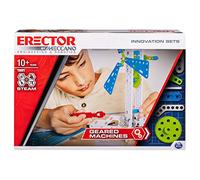 Meccano Erector, Set 3, Geared Machines S.T.E.A.M. Building Kit with Moving Parts, for Ages 10 & Up