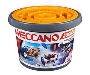 MECCANO Junior, 150-Piece Bucket STEAM Model Building Kit for Open-Ended Play, for Kids Aged 5 and Up