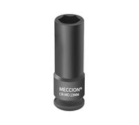 Meccion 3/8 Inch Drive Impact Socket 13mm Heavy Duty Cr-Mo 6 Point Deep Socket, 63mm Length