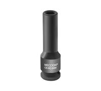 Meccion 3/8 Inch Drive Impact Socket 8mm Heavy Duty Cr-Mo 6 Point Deep Socket, 63mm Length