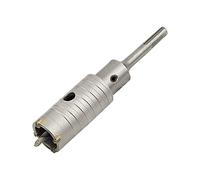 Meccion Carbide Hole Saw Drill Bit, Tungsten Tips Hollow Hole Cutter for Brick, Concrete, Cement Stone Wall (35mm)