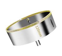 Meccion Diamond Hole Saw 120mm with Pilot Center Drill Bit Diamond Core Hole Cutter for Tile, Porcelain, Glass, Marble, Ceramic