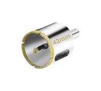 Meccion Diamond Hole Saw with Pilot Center Drill Bit 42mm Diamond Core Hole Cutter for Tile, Porcelain, Glass, Marble, Ceramic