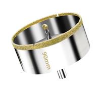 Meccion Diamond Hole Saw with Pilot Center Drill Bit 90mm Diamond Core Hole Cutter for Tile, Porcelain, Glass, Marble, Ceramic