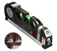 Meccion Multipurpose Laser Level Laser Measure Line 8ft+ Measure Tape Ruler Adjusted Standard and Metric Rulers