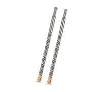Meccion SDS Plus Hammer Drill Bits 12mm x 200mm x 2pcs Professional Tungsten Cross Tip Rotary Impact Drill bit for Masonry, Brick, Concrete