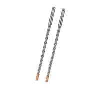 Meccion SDS Plus Hammer Drill Bits 8mm x 200mm x 2pcs, Professional Tungsten Cross Tip Rotary Impact Drill bit for Masonry, Brick, Concrete