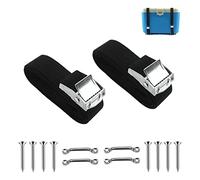 Mecerypt Battery Retaining Straps Battery Retaining Straps Kit Straps with Stainless Steel Cam Buckle Straps Battery Box Straps